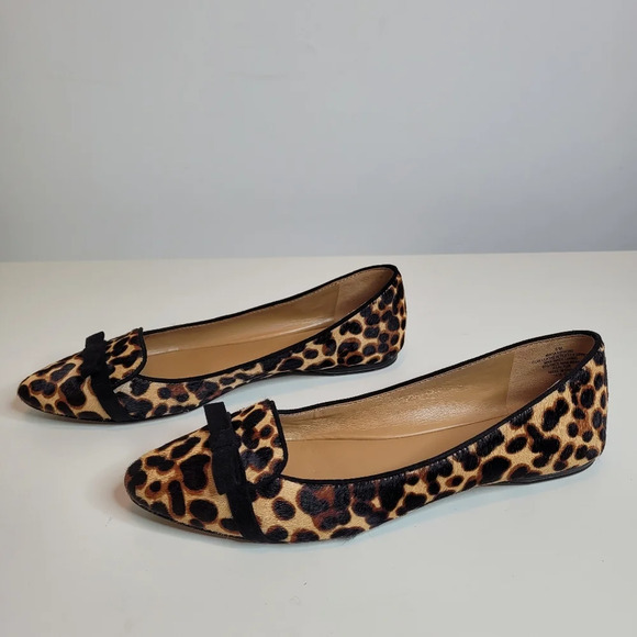 Nine West Saxiphone Pony Ballet Flats Leather Shoe Size Womens 6 - Picture 3 of 11